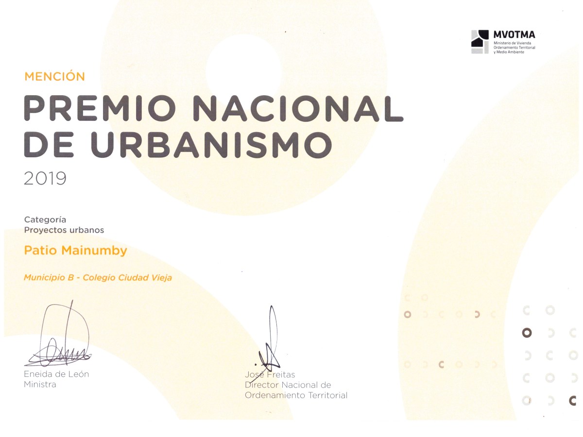 Mención en el Premio Nacional de&nbsp;Urbanismo